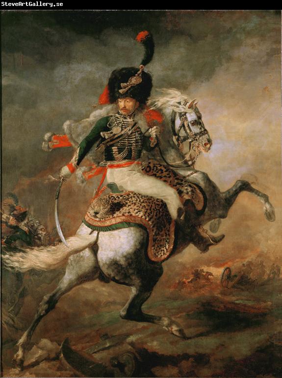 Theodore   Gericault Officer of the Imperial Guard (The Charging Chasseur) (mk09)